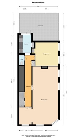 Floorplan - Spoorsingel 2A, 2613 BD Delft